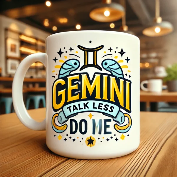 💬 Gemini Coffee Mug – Curious, Witty & Social | Zodiac Collection