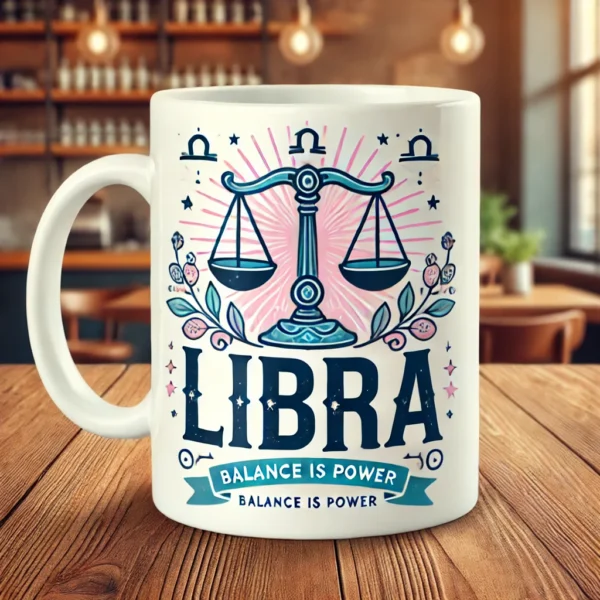 ⚖️ Libra Coffee Mug – Balanced, Charming & Harmonious | Zodiac Collection