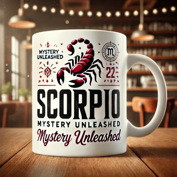 🦂 Scorpio Coffee Mug – Mysterious, Passionate & Fearless | Zodiac Collection