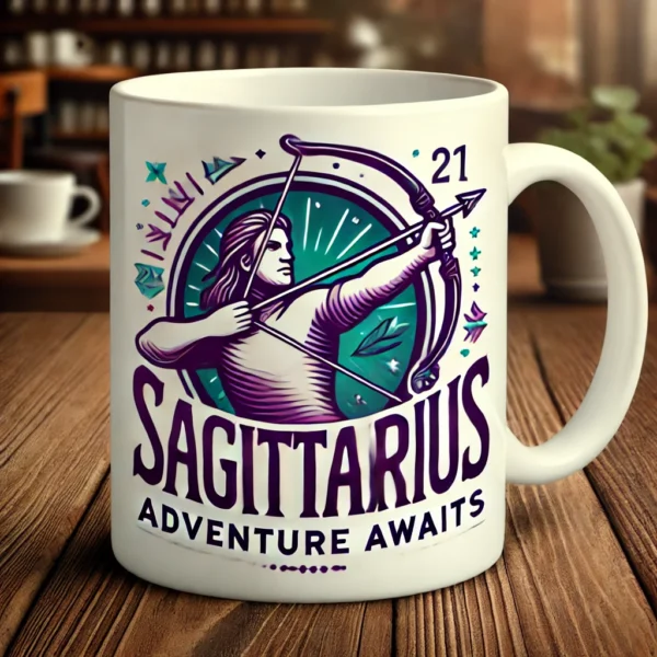 🏹 Sagittarius Coffee Mug – Adventurous, Optimistic & Free-Spirited | Zodiac Collection