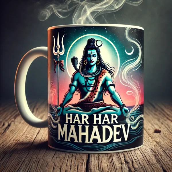 🕉️ Lord Shiva Mug | Har Har Mahadev Design for Divine Strength