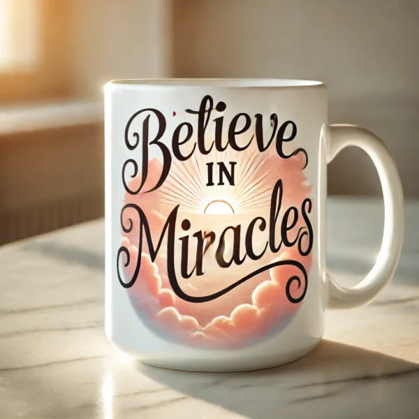 🌈 Believe in Miracles Mug | Sip with a Touch of Magic